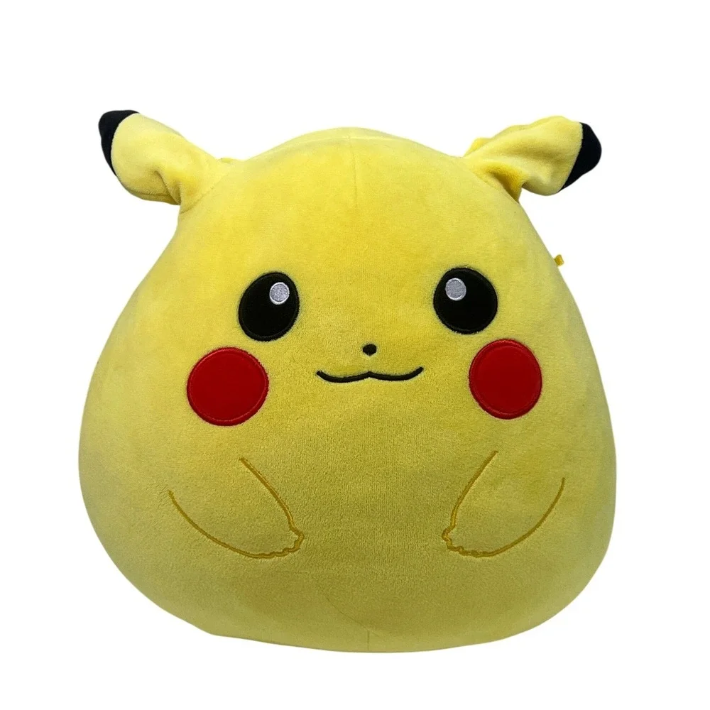 Pokemon Pikachu Yellow‎ Pillow Stuffed Animal Plushie Character Soft Kids Cute
